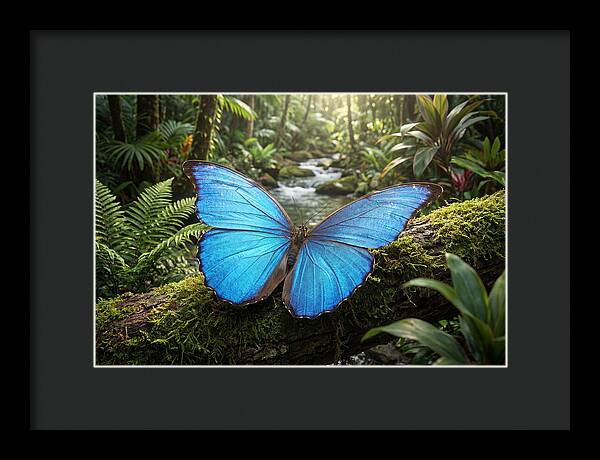 Blue Morpho Butterfly Elegance