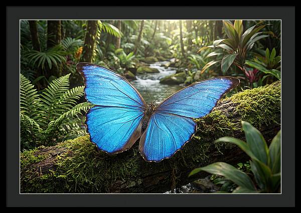 Blue Morpho Butterfly Elegance
