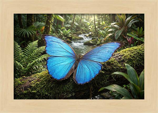 Blue Morpho Butterfly Elegance