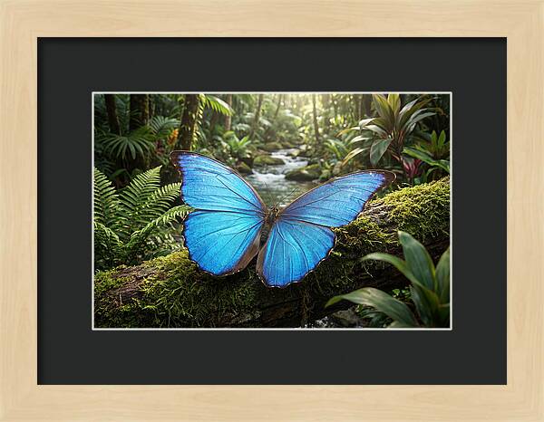Blue Morpho Butterfly Elegance