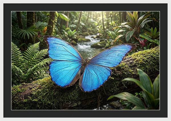 Blue Morpho Butterfly Elegance