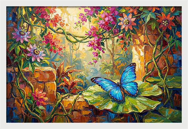 Blue Morpho Butterfly Serenity