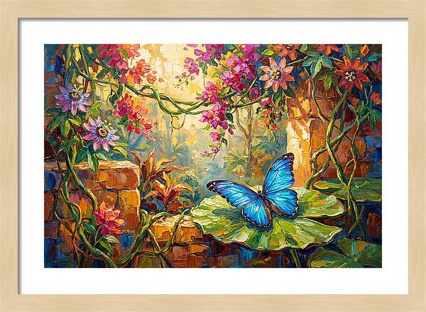 Blue Morpho Butterfly Serenity