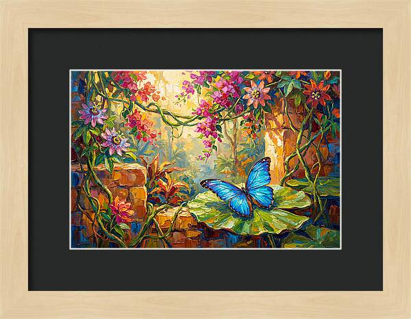 Blue Morpho Butterfly Serenity
