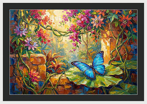 Blue Morpho Butterfly Serenity