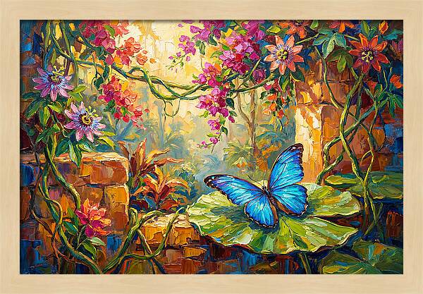 Blue Morpho Butterfly Serenity