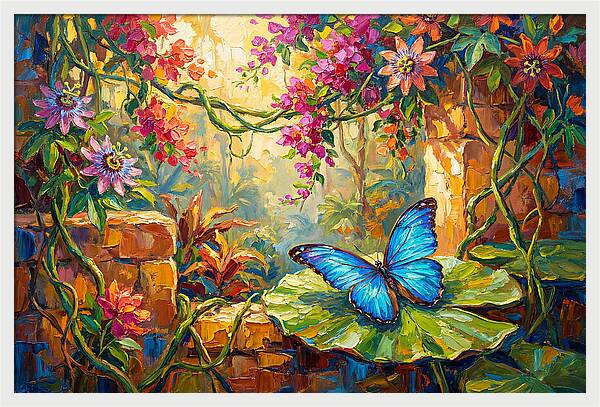Blue Morpho Butterfly Serenity