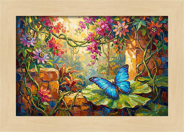 Blue Morpho Butterfly Serenity