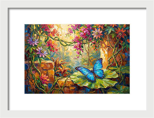 Blue Morpho Butterfly Serenity