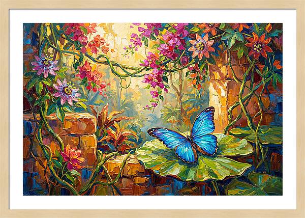 Blue Morpho Butterfly Serenity