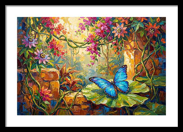 Blue Morpho Butterfly Serenity