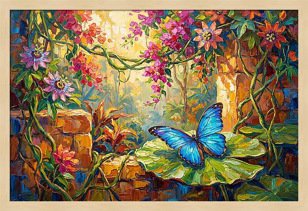 Blue Morpho Butterfly Serenity