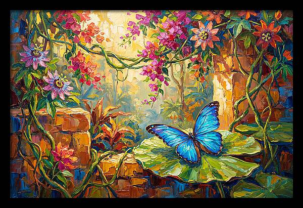 Blue Morpho Butterfly Serenity