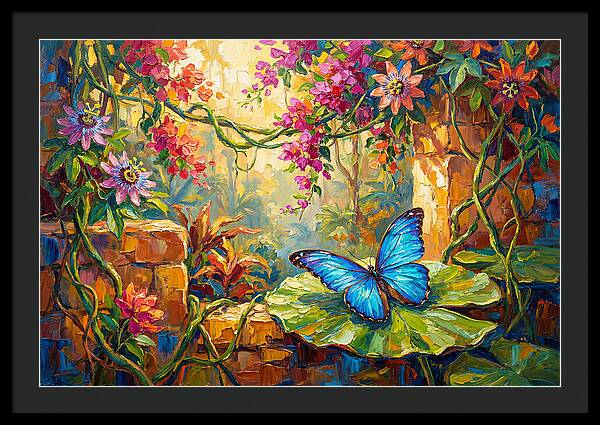 Blue Morpho Butterfly Serenity