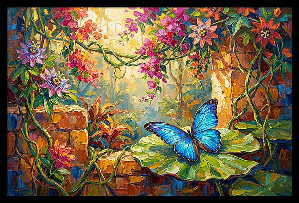 Blue Morpho Butterfly Serenity