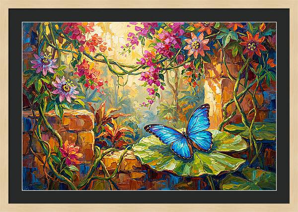 Blue Morpho Butterfly Serenity