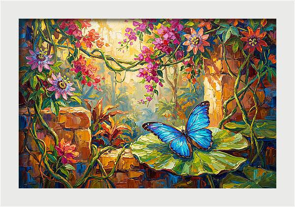 Blue Morpho Butterfly Serenity