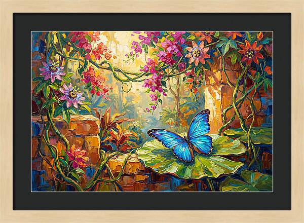 Blue Morpho Butterfly Serenity