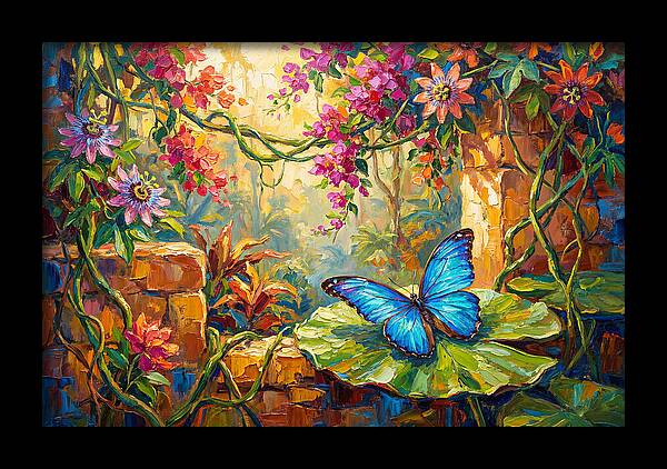 Blue Morpho Butterfly Serenity