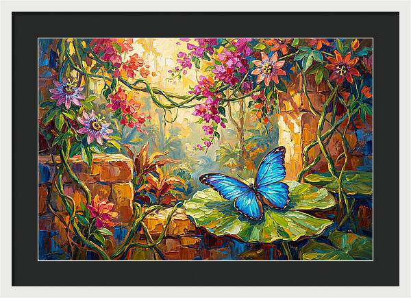 Blue Morpho Butterfly Serenity