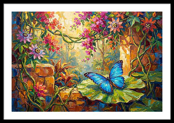 Blue Morpho Butterfly Serenity