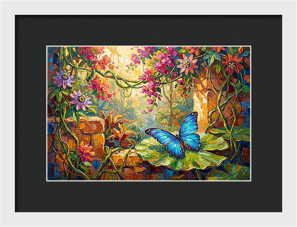 Blue Morpho Butterfly Serenity