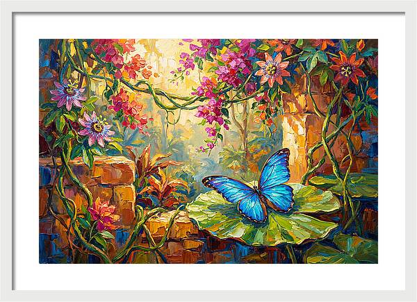 Blue Morpho Butterfly Serenity