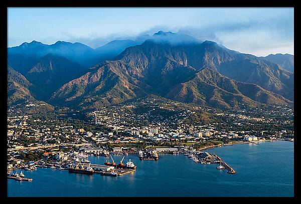Blue Mountains Over Kingston Coastline