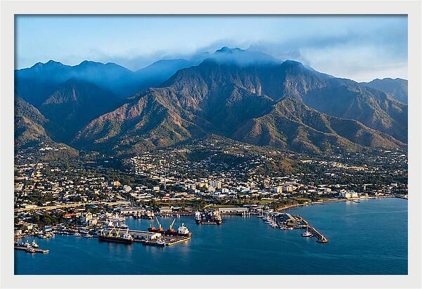 Blue Mountains Over Kingston Coastline