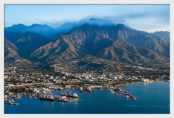 Blue Mountains Over Kingston Coastline