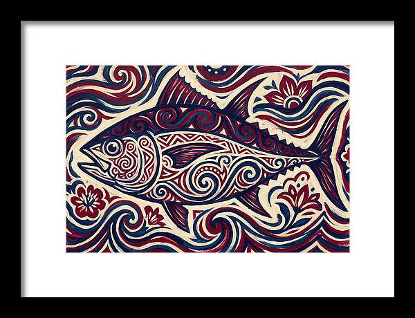 Bluefin Tuna Folk Art