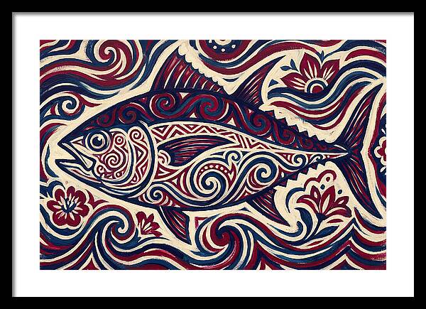 Bluefin Tuna Folk Art