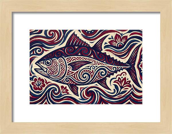 Bluefin Tuna Folk Art