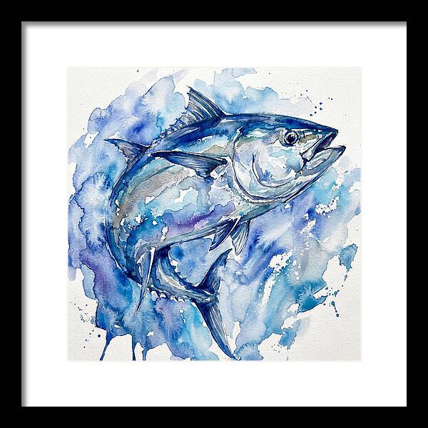 Bluefin Tuna In Watercolor