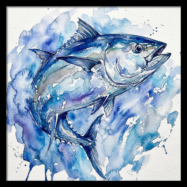 Bluefin Tuna In Watercolor