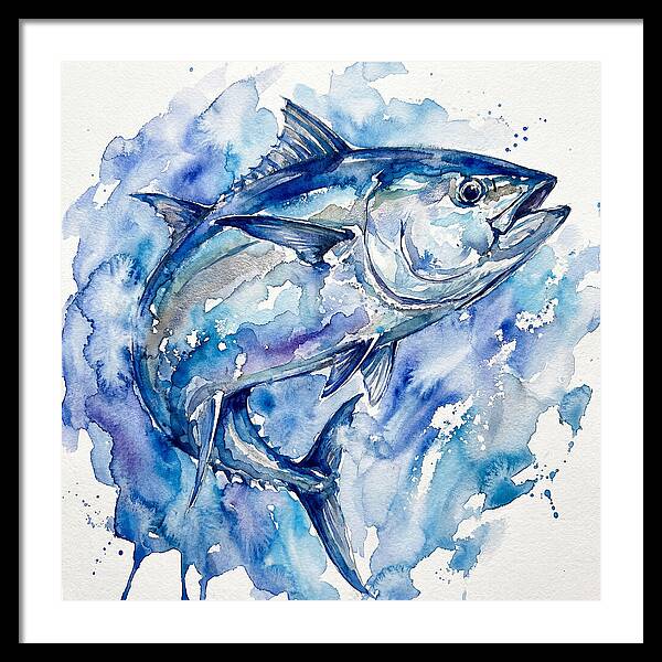 Bluefin Tuna In Watercolor