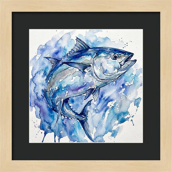 Bluefin Tuna In Watercolor