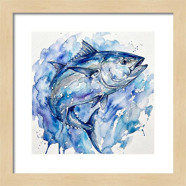 Bluefin Tuna In Watercolor