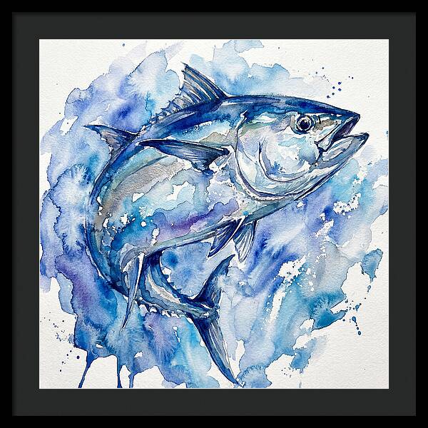 Bluefin Tuna In Watercolor