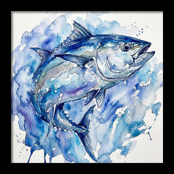 Bluefin Tuna In Watercolor