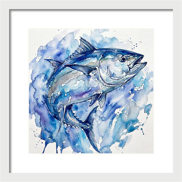Bluefin Tuna In Watercolor