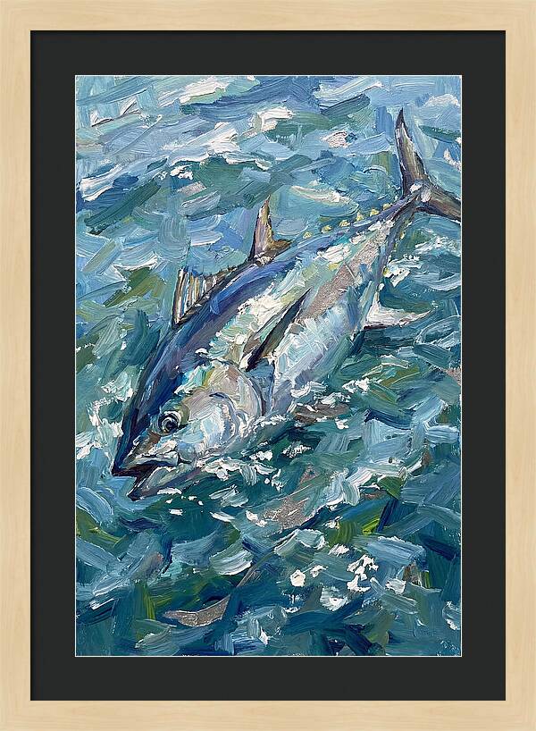 Bluefin Tuna Swimming Gracefully