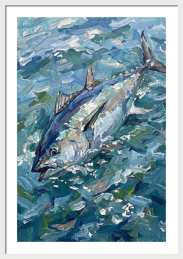 Bluefin Tuna Swimming Gracefully