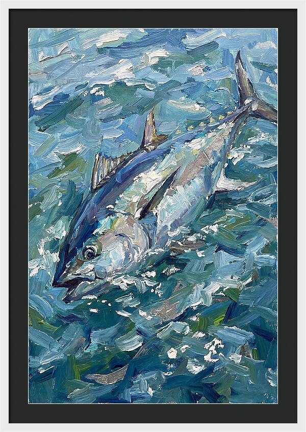 Bluefin Tuna Swimming Gracefully