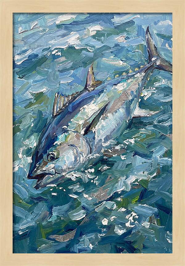 Bluefin Tuna Swimming Gracefully