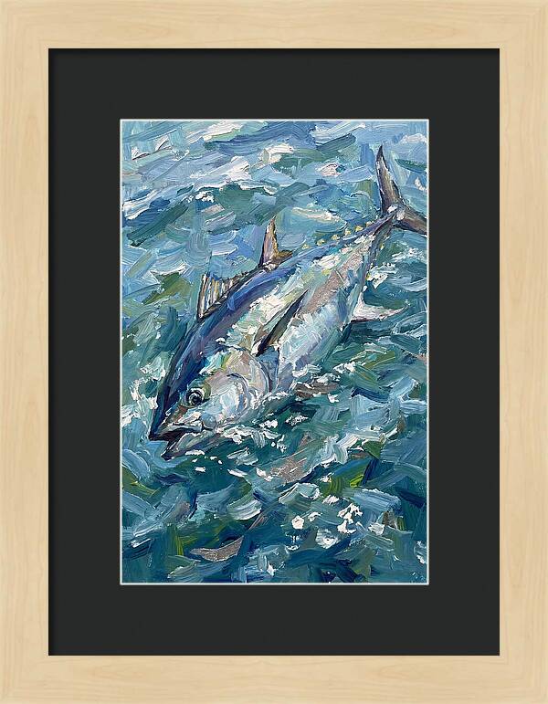 Bluefin Tuna Swimming Gracefully