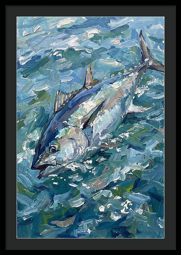 Bluefin Tuna Swimming Gracefully
