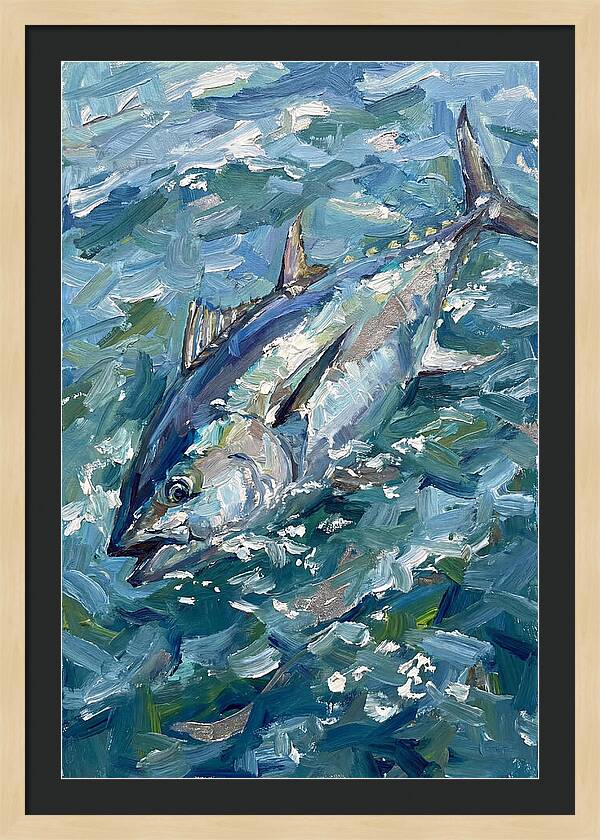 Bluefin Tuna Swimming Gracefully