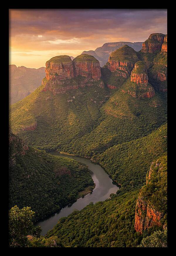 Blyde River Canyon At Golden Hour