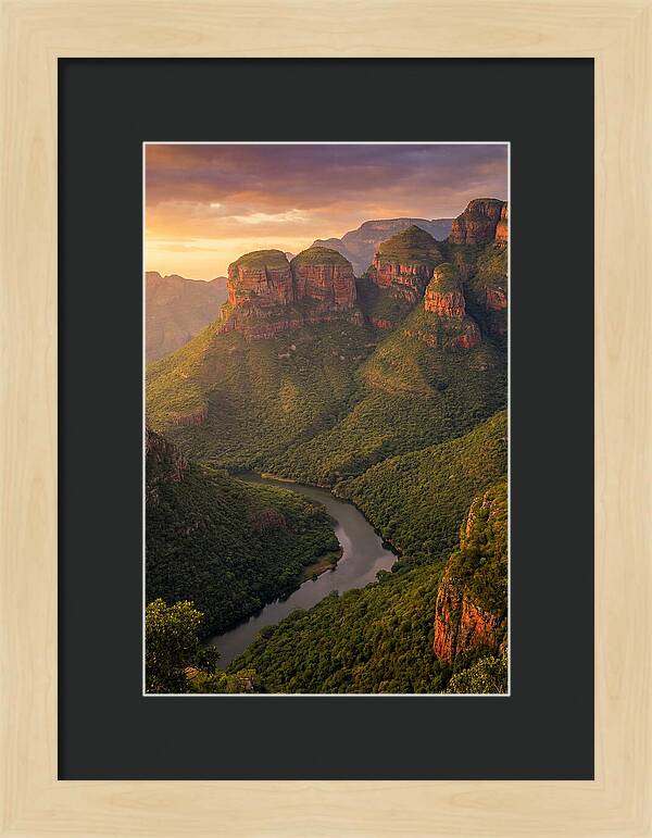 Blyde River Canyon At Golden Hour